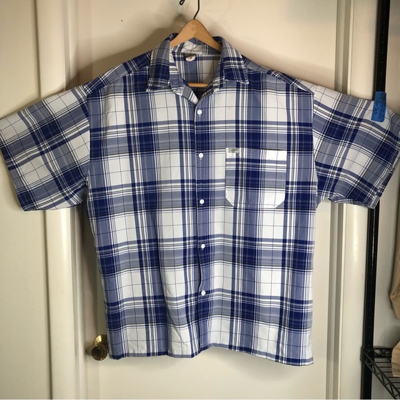 CalTop Other - CalTop Mens Sz 4X Short-Sleeve Plaid Shirt